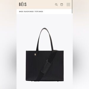 BÉIS The Large Work Tote in Black